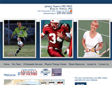 Tablet Screenshot of colliersportsmedicine.com